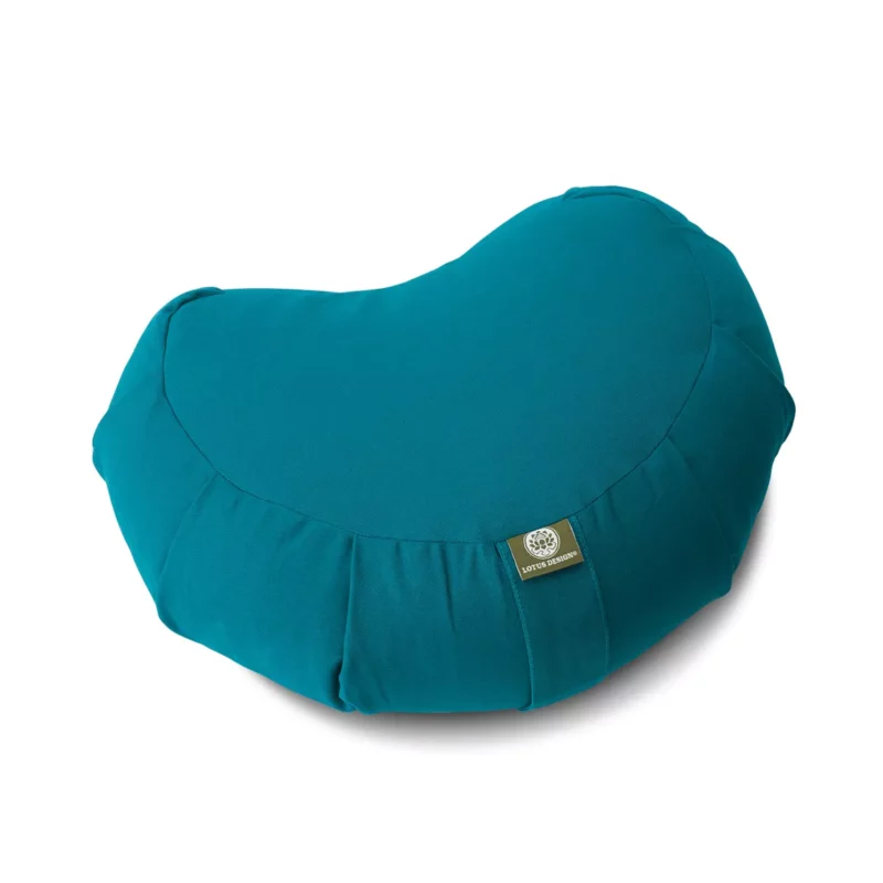 lotus-design-cuscino-Meditazione-mezzaluna-turchese-dietro