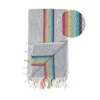 telo-hammam-turco-arcobaleno-antracite-dettaglio