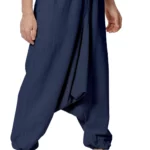 pantaloni-eco-harem-unisex-blu-scuro-lato